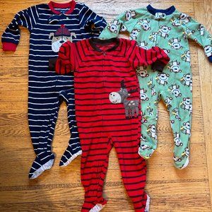 Fleece Footed Pajamas, Size 2T